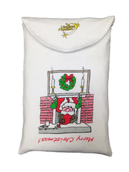 Santa Claus! Animated Sleepshirt or Beach Cover-Up w/ Side Slits & Matte Studs - 100% Cotton