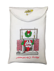 Santa Claus! Animated Sleepshirt or Beach Cover-Up w/ Side Slits & Matte Studs - 100% Cotton