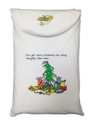 X-Mas Tree! Animated Sleepshirt or Beach Cover-Up w/ Side Slits & Matte Studs - 100% Cotton