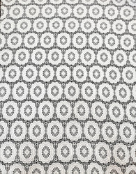 Polyester Lace See-Through Big Flowered Circles Fabric  Design