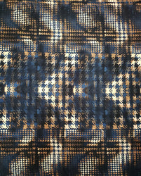 Polyester Soft Brushed Single Span Abstract Design Fabric