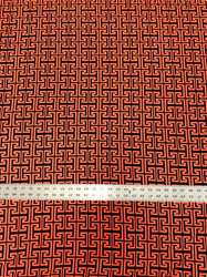 Neon Greek Key Geometric Polyester Spandex 2-Way Stretch Fashion Fabric
