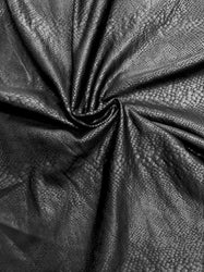 Nylon Spandex Heavy Weight 4 ways Stretch Supplex Snake Black Matte Foil Design
