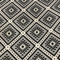 Polyester Non-Stretch Anti Pill Soft Fleece Geometric Design