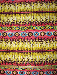 Polyester Single Spun Light-Medium Weight 2 ways Stretch Abstract Fabric Design