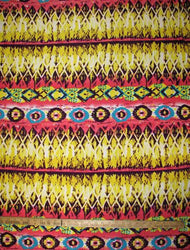 Polyester Single Spun Light-Medium Weight 2 ways Stretch Abstract Fabric Design