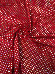 3mm Circle Hologram Trans on Polyester Spandex Fabric