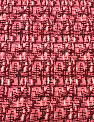 Abstract Squares on Polyester Spandex 2 Way Stretch Fabric