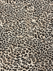 Leopard Print on Polyester Spandex Bulgari Fabric