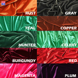 VELVET STRETCH SOLID FABRIC