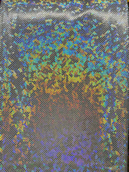 Shattered Holographic Honeycomb Nylon Spandex 58" Wide